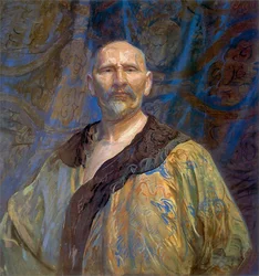 Autoportret w chińskiej sukni.